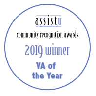 VA of the Year 2019 & 2015 Badge